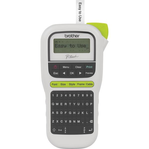 Brother P-Touch 110 Handheld Label Maker - Thermal Transfer - 0.79 in/s Mono - 3 Fonts - 180 dpi - Tape, Label - 0.14