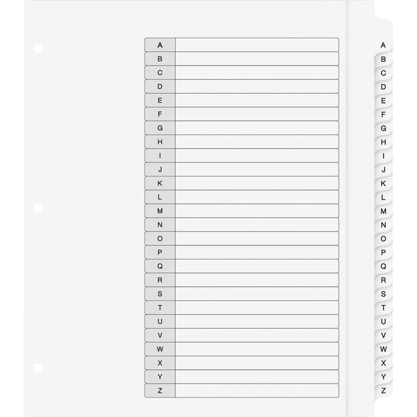  Avery & Reg ; Ready Index Extra- Wide Binder Dividers - Customizable Table Of Contents - 26 X Divider (S)- Table Of Contents, A- Z - 26 Tab (S)/ Set - 9.3 