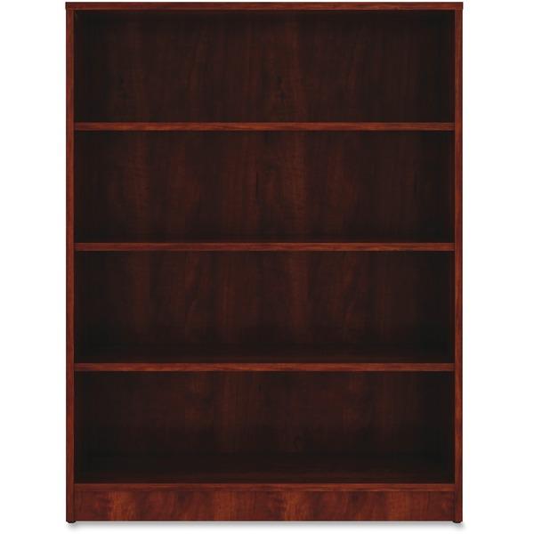 Lorell Cherry Laminate Bookcase - 48
