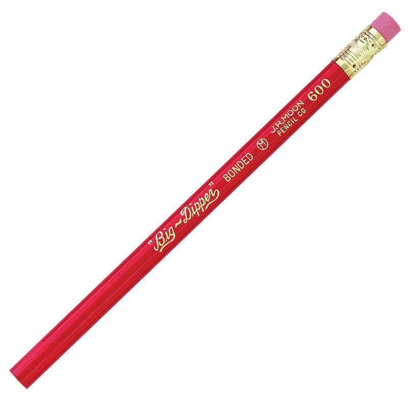 Moon Products Big Dipper Jumbo Pencil - #2 Lead - Red Barrel - 12 / Dozen