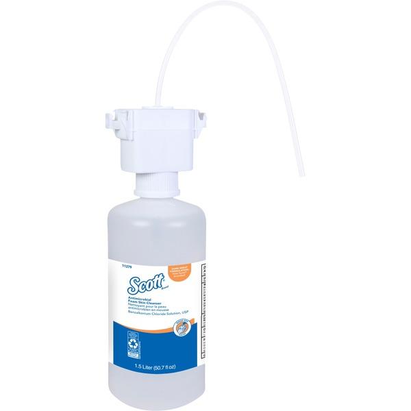 Scott Control Foam Skin Cleanser - 50.7 fl oz (1500 mL) - Pump Bottle Dispenser - Kill Germs - Skin - Clear - Triclosan-free, Moisturizing - 2 / Carton