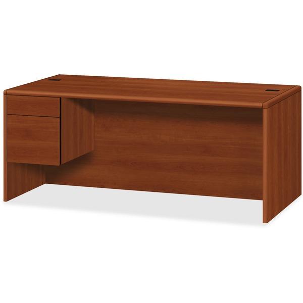 HON 10700 Series Left Pedestal Desk - 2-Drawer - 72