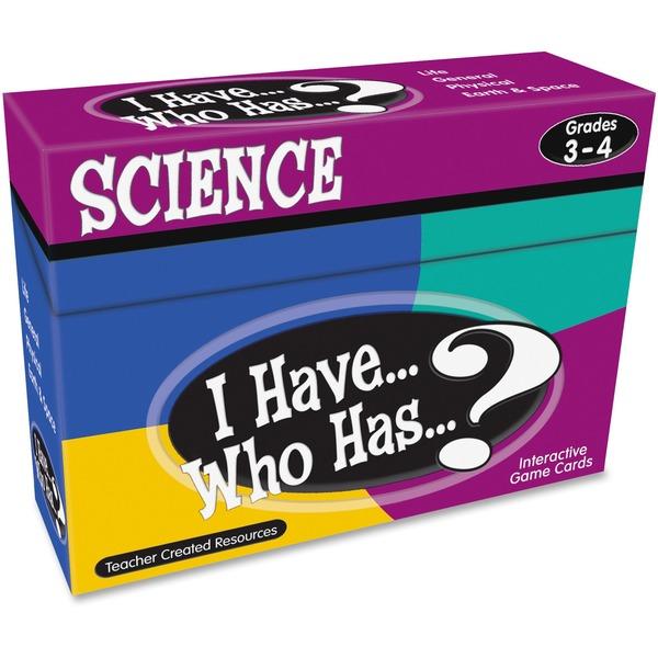 Teacher Created Resources Gr 3-4 I Have Science Game - Educational