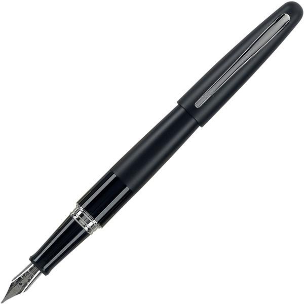Pilot Metropolitan Collection Medium Nib Fountain Pen - Medium Pen Point - Refillable - Black - Black Brass Barrel - Stainless Steel Tip - 1 Each