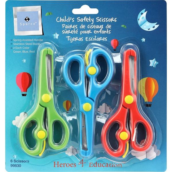  Sparco Child's Safety Scissors Set - 6/Pack