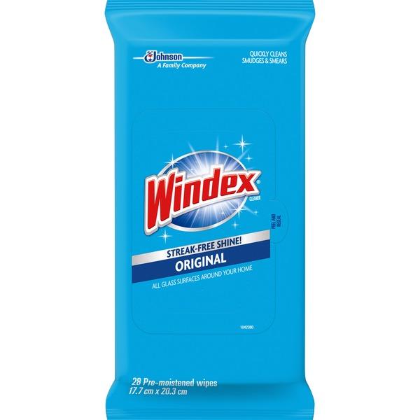 Windex® Original Glass/Surface Wipes - Wipe - 28 / Pack - White