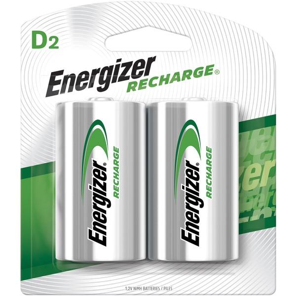 Energizer NiMH e2 Rechargeable D Batteries - For Multipurpose - Battery Rechargeable - D - Nickel Metal Hydride (NiMH) - 48 / Carton