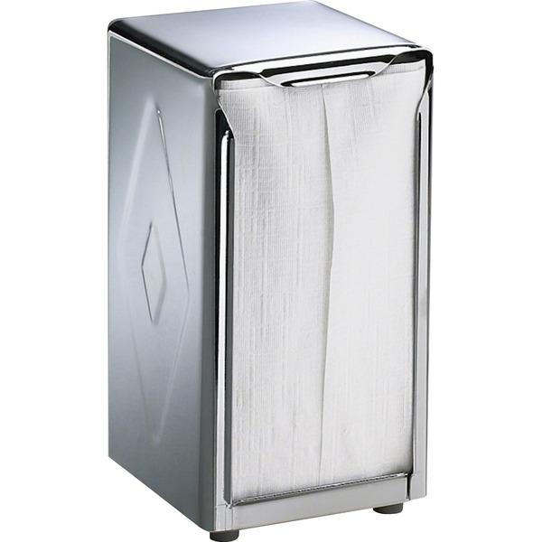 San Jamar Stainless Steel Tabletop Napkin Dispenser - Tall Fold Dispenser - 150 - 7.5