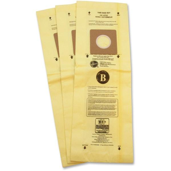 Hoover TaskVac Type-B Allergen Bags - 3 / Pack - Type B - White