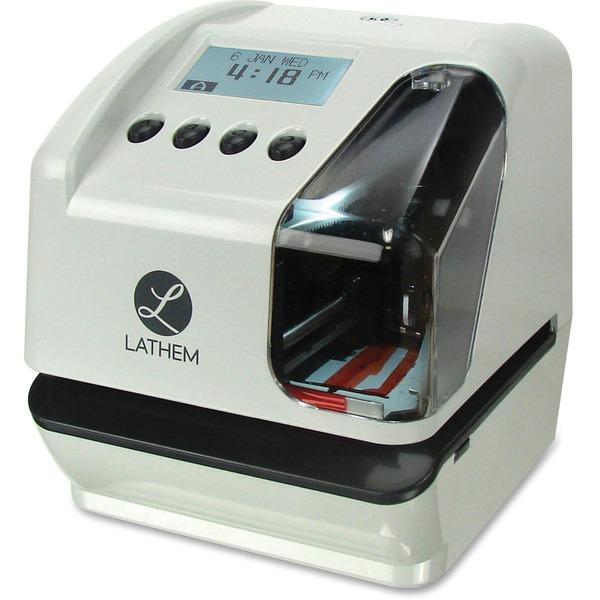 Lathem LT5 Electronic Time and Date Stamp - Card Punch/Stamp Employees - Digital - Time, Date Record Time