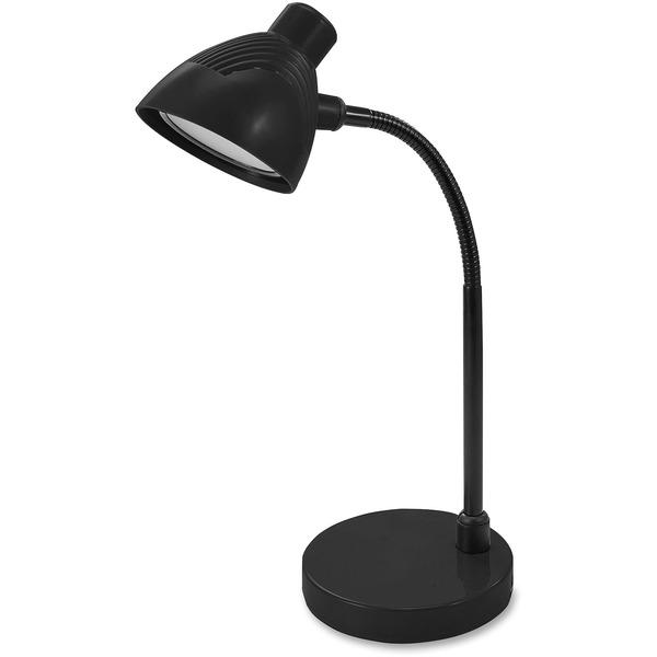 Lorell LED Desk Lamp - LED - 220 Lumens - Black - Desk Mountable - for Desk, Table
