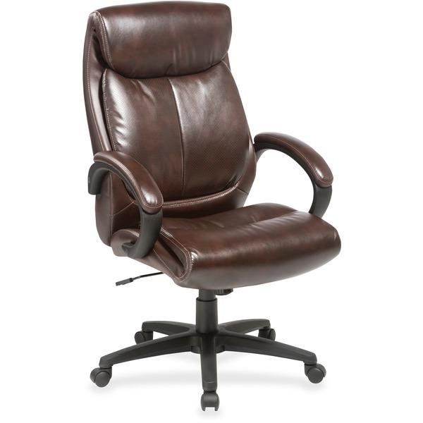 Lorell Executive Chair - Brown Seat - Brown Back - 28