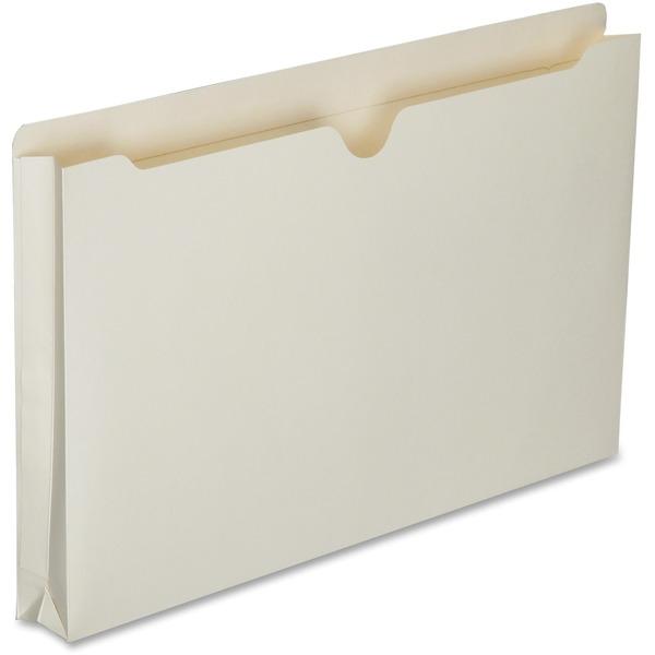 SKILCRAFT Double-ply Tab Expanding Manila File Jackets - Legal - 8 1/2