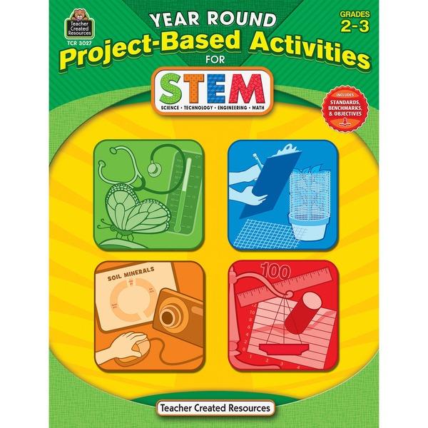  Teacher Created Resources Year Round Grades 3- 4 Stem Project- Based Activities Book Printed Book - Teacher Created Resources Publication - Book - Grade 2- 3