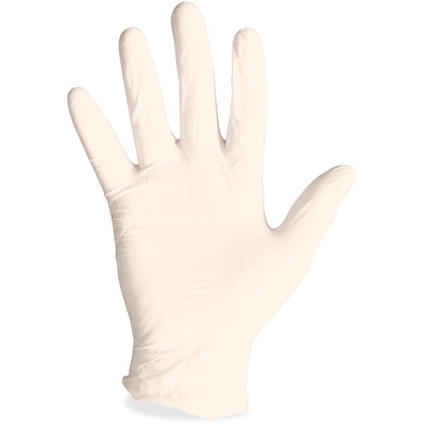 ProGuard Disposable Latex Powdered Gloves - X-Large Size - Latex - Natural - Powdered, Disposable, Ambidextrous, Rolled Cuff, Beaded Cuff - For Assembling, Cleaning, Manufacturing, Laboratory Applicat