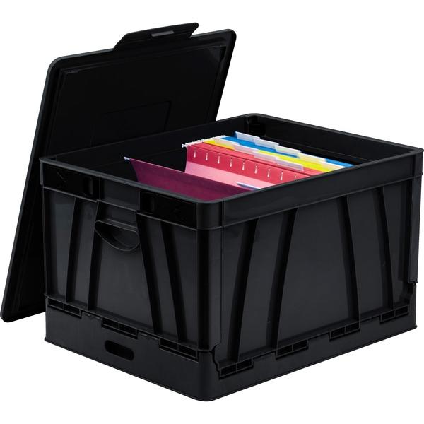 Storex Collapsible Storage Crate - External Dimensions: 14.3