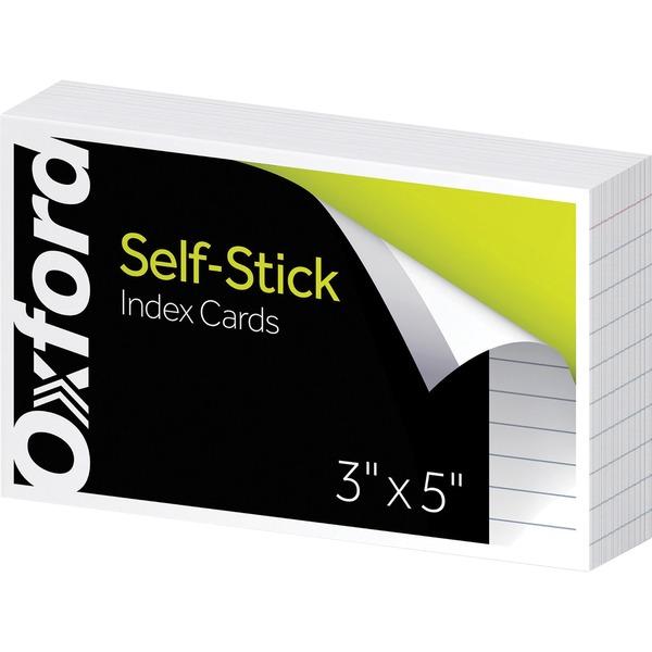 Oxford Self-Stick Index Cards - 3