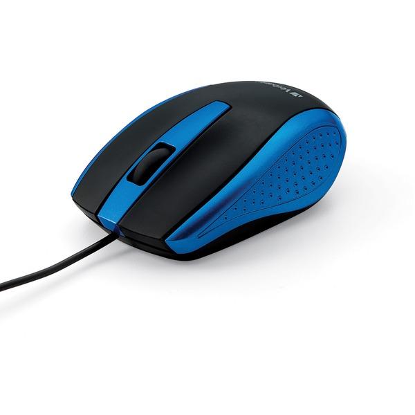 Verbatim Corded Notebook Optical Mouse - Blue - Optical - Cable - Blue - 1 Pack - USB Type A - Scroll Wheel