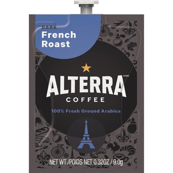 Alterra French Roast Coffee - Compatible with Flavia - Regular - French Roast - Dark - 100 / Carton