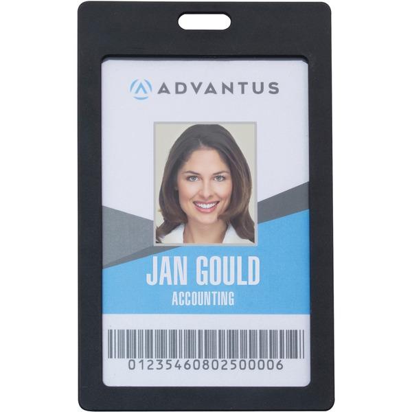 Advantus Vertical Rigid ID Badge Holder - Support 2
