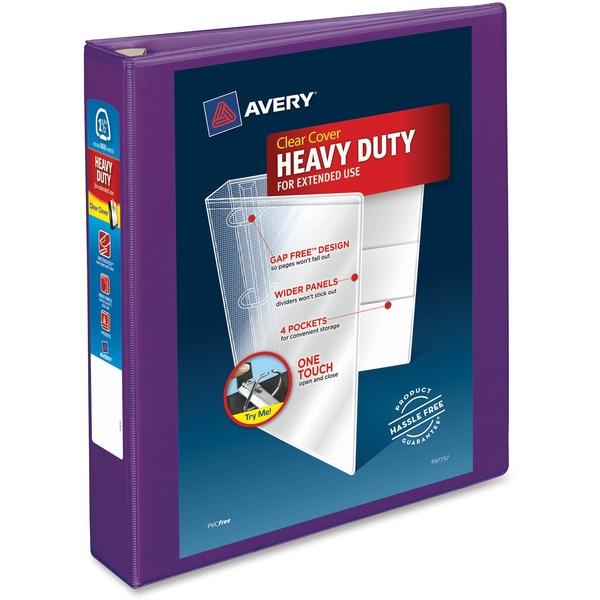 Avery® Heavy-Duty View Binders - Locking One Touch EZD Rings - 1 1/2