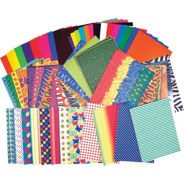 Roylco Preschool Paper Pack - Craft, Collage, Cutting, School, Classroom - Recommended For - 176 / Pack - Assorted