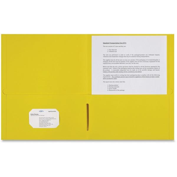 Sparco 2-pocket Leatherette Portfolio - Letter - 8 1/2