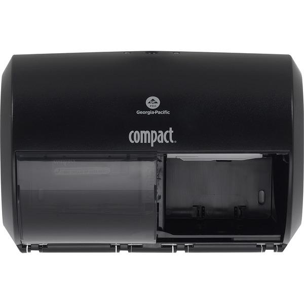 Compact 2-Roll Side-by-Side Coreless High-Capacity Toilet Paper Dispenser - 2000 x Sheet - 7.1