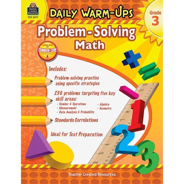 Teacher Created Resources Gr 3 Daily Math Problems Book Printed Book - Book - Grade 3