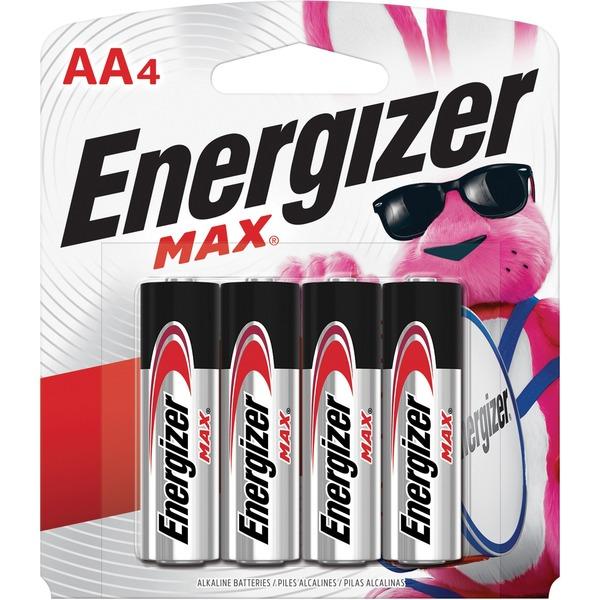 Energizer MAX AA Alkaline Batteries - For Digital Camera, Toy - AA - Alkaline - 192 / Carton