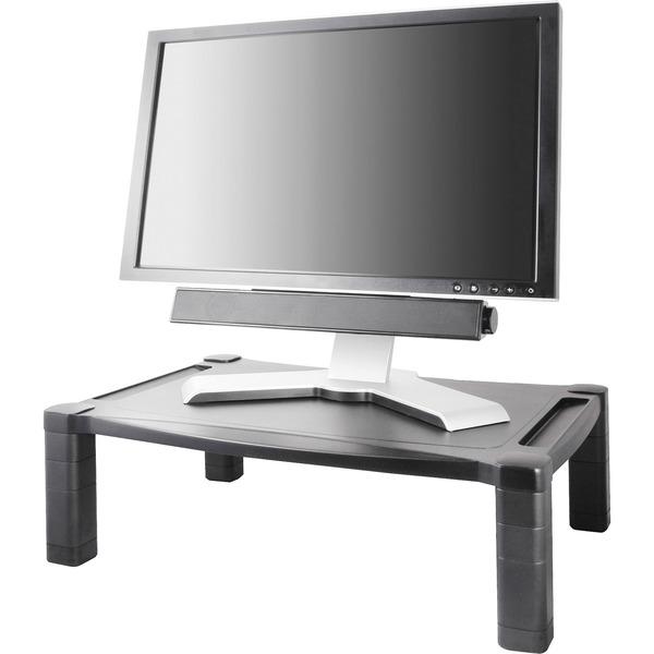 Kantek Extra Wide Adjustable Monitor Laptop Stand 20inx13in Single - 60 lb Load Capacity - 1 x Shelf(ves)20