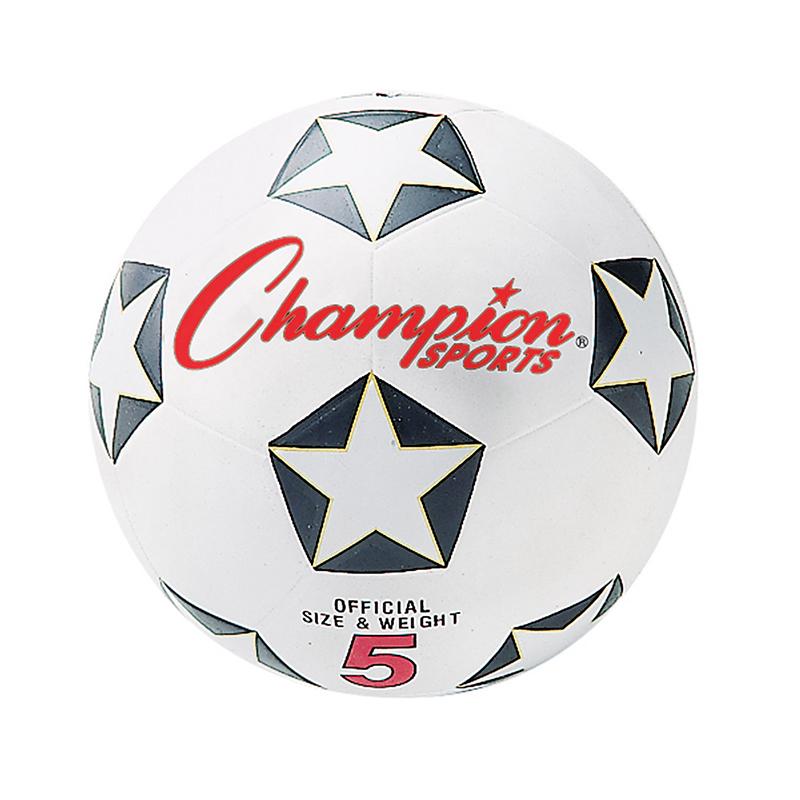 Champion Sports Size 5 Soccer Ball - Size 5 - White, Black, Red - 1  Each