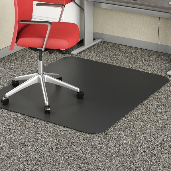 Deflecto Black Economat for Carpet - Floor, Office, Carpeted Floor, Breakroom - 53