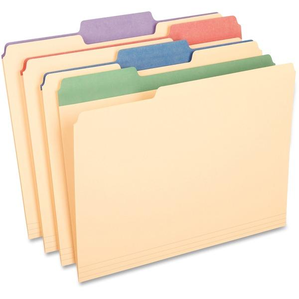 Pendaflex Color Tab Manila File Folders - Letter - 8 1/2