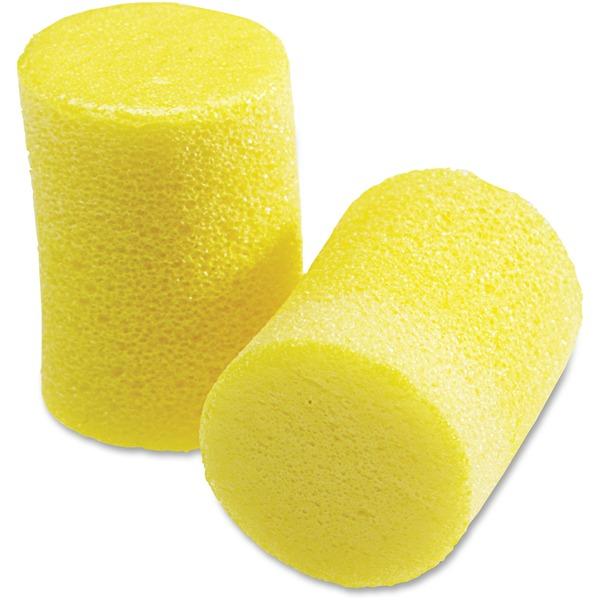 E-A-R Classic Uncorded Earplugs - Comfortable, Disposable, Uncorded, Flame Resistant, Moisture Resistant - Noise Protection - Polyvinyl Chloride (PVC) Earplug - Yellow - 200 / Box
