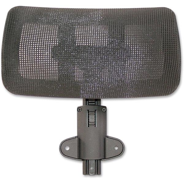 Lorell Hi-back Chair Mesh Headrest - Black - Nylon - 1 Each