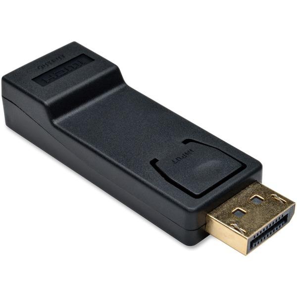 Tripp Lite DisplayPort to HDMI Adapter Converter DP to HDMI M/F - 1 x DisplayPort Male Digital Audio/Video - 1 x HDMI Female Digital Audio/Video - Black