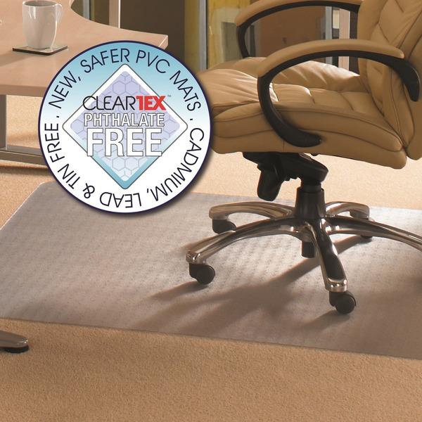 Cleartex Advantagemat Low Pile PVC Chair Mat - Carpeted Floor, Home, Office, Carpet - 60