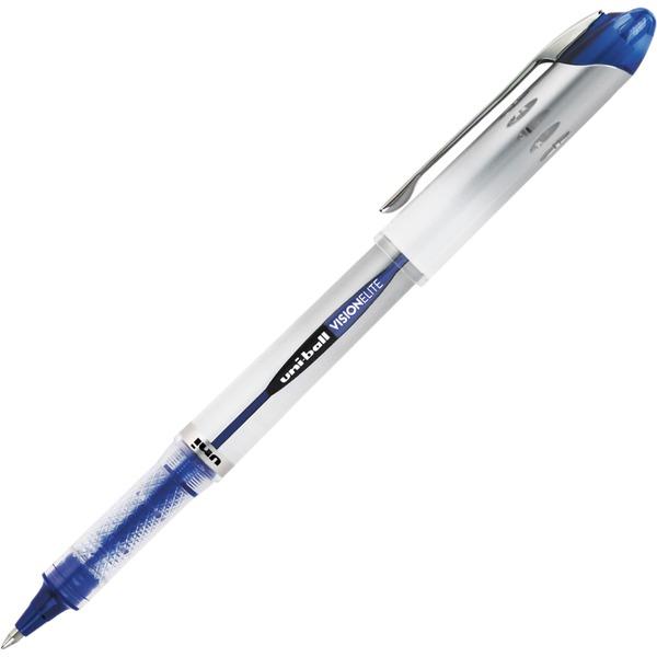 uni-ball Vision Elite RoLLer Ball Pen - Bold Pen Point - 0.8 mm Pen Point Size - Refillable - Blue Pigment-based Ink - 1 Each
