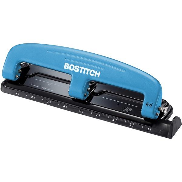 Bostitch EZ Squeeze™ 12 Three-Hole Punch - 3 Punch Head(s) - 12 Sheet Capacity - 9/32