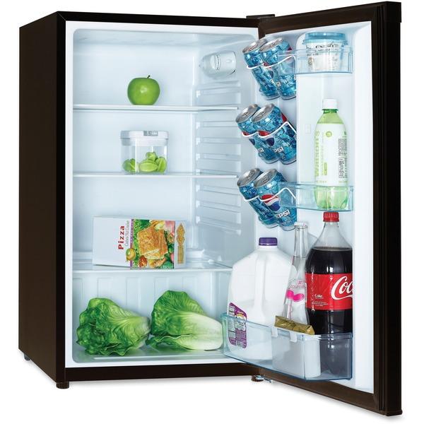 Avanti AR4446B 4.4 Cubic Foot Refrigerator - 4.40 ft³ - Auto-defrost - Reversible - 4.40 ft³ Net Refrigerator Capacity - 120 V AC - 269 kWh per Year - Stainless Steel - Built-in