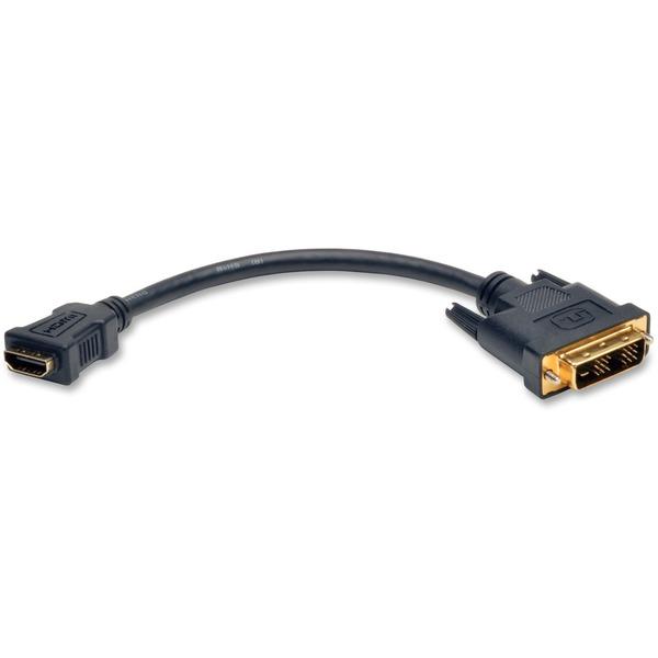 Tripp Lite HDMI to DVI Adapter Cable Connector HDMI to DVI-D F/M 8 Inch - HDMI/DVI for Video Device - 8