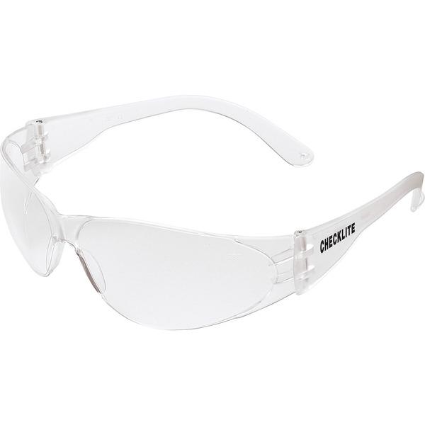 Crews Checklite Anti-fog Safety Glasses - Anti-fog, Scratch Resistant, Lightweight - Ultraviolet Protection - Polycarbonate Lens - Clear - 1 Each