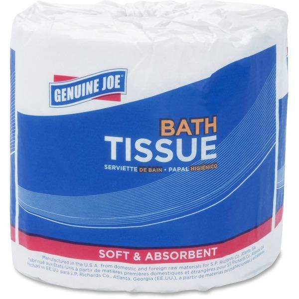 Genuine Joe 2-ply Standard Bath Tissue Rolls - 2 Ply - 4