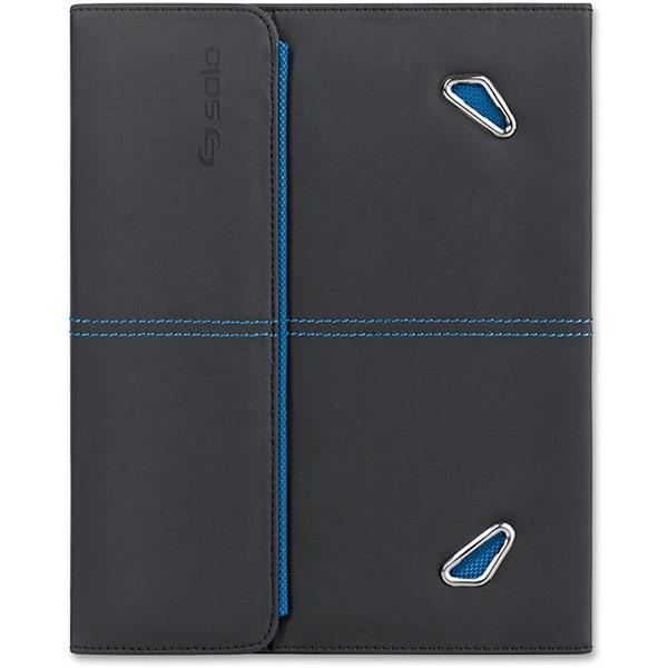 Solo Tech Carrying Case Apple iPad Tablet - Black, Blue - Vinyl - 8.3