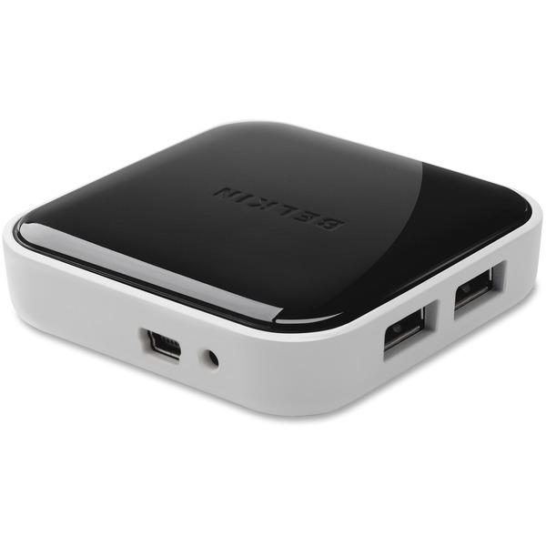Belkin 4-Port Powered Desktop Hub - USB - External - 4 USB Port(s) - 4 USB 2.0 Port(s) - PC, Mac