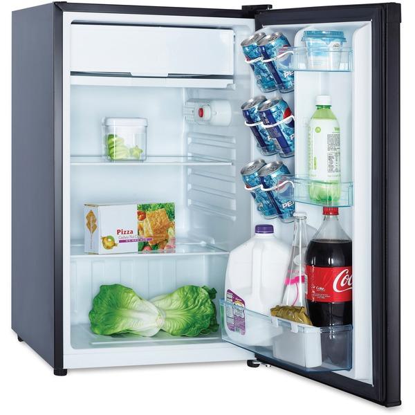 Avanti RM4416B 4.4 cubic foot Refrigerator - 4.40 ft³ - Manual Defrost - Reversible - 4.40 ft³ Net Refrigerator Capacity - 228 kWh per Year - Black - Built-in