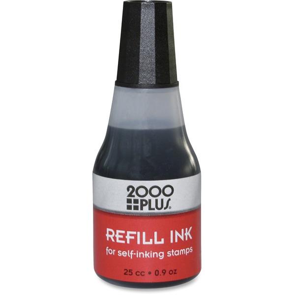 COSCO Self-inking Stamp Pad Refill Ink - 1 Each - Black Ink