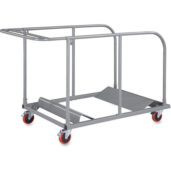 Lorell Round Planet Table Trolley Cart - Steel - x 32.8
