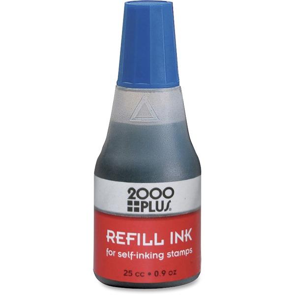 COSCO Self-inking Stamp Pad Refill Ink - 1 Each - Blue Ink